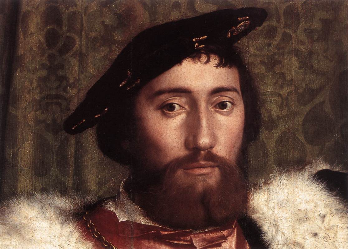 HOLBEIN, Hans the Younger The Ambassadors (detail) g